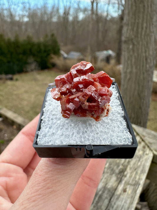 Vanadinite Crystal Cluster from Morocco