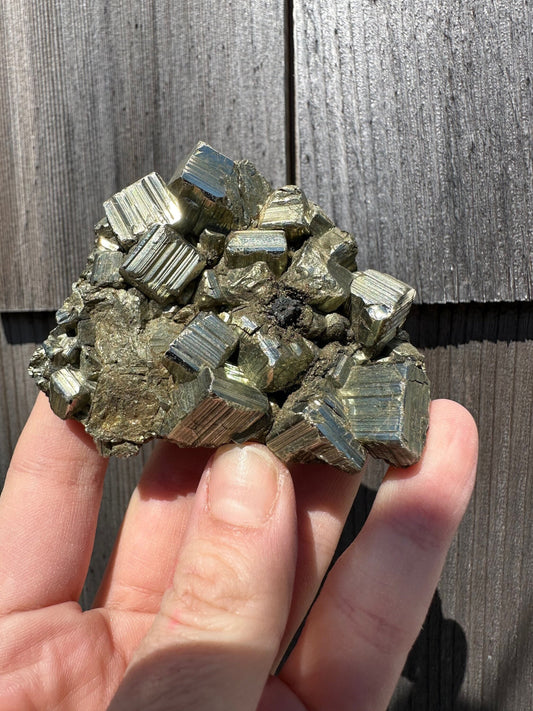 Pyrite Cluster from Concepcion del Oro, Mexico