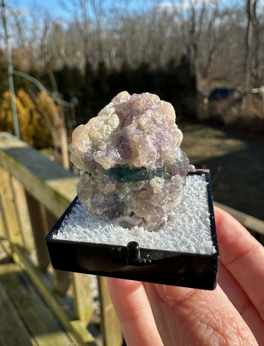 Watermelon Tourmaline with Lepidolite from Brazil