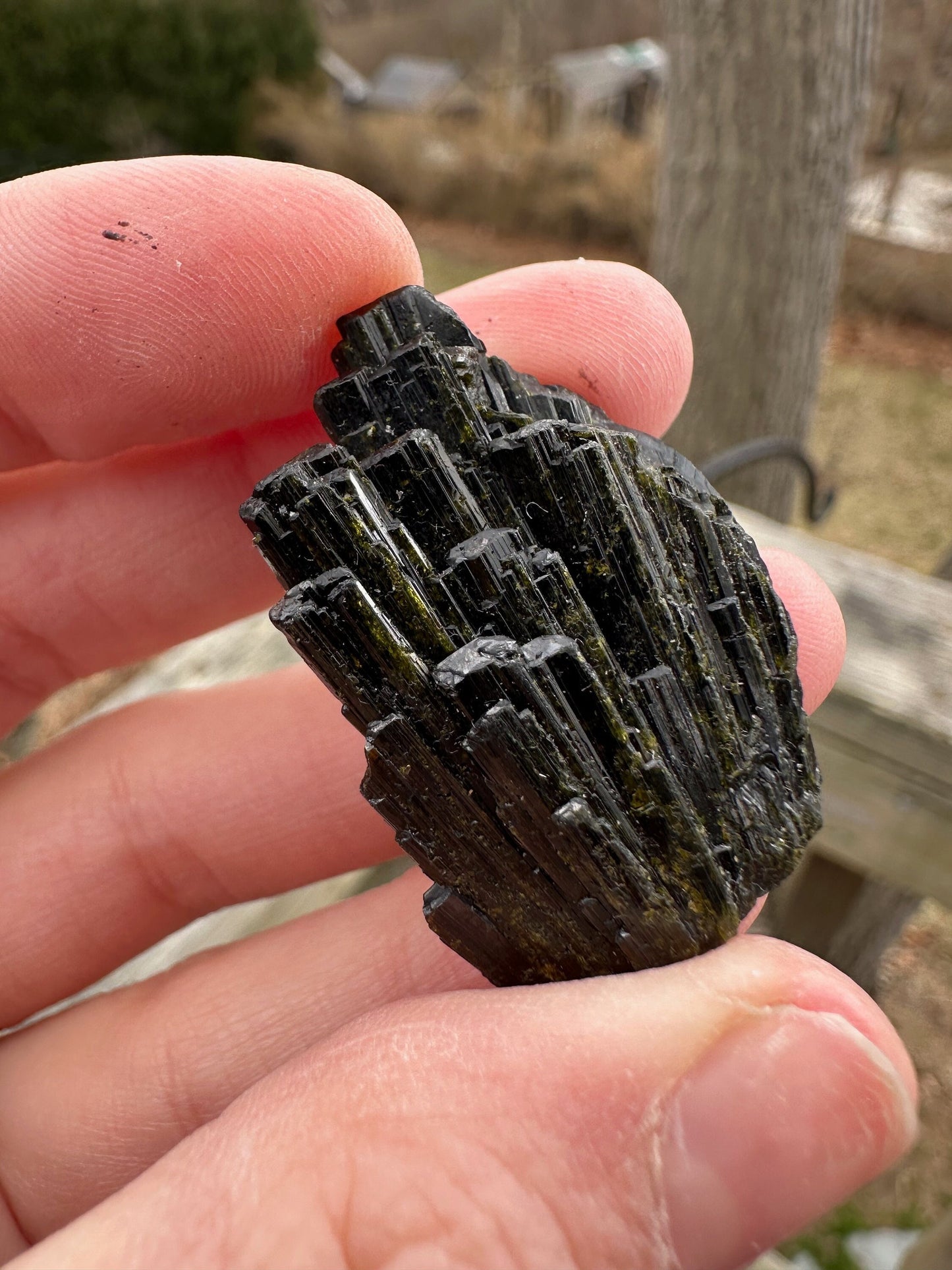 Epidote Crystal Cluster from Rosario Mabel Claim Peru