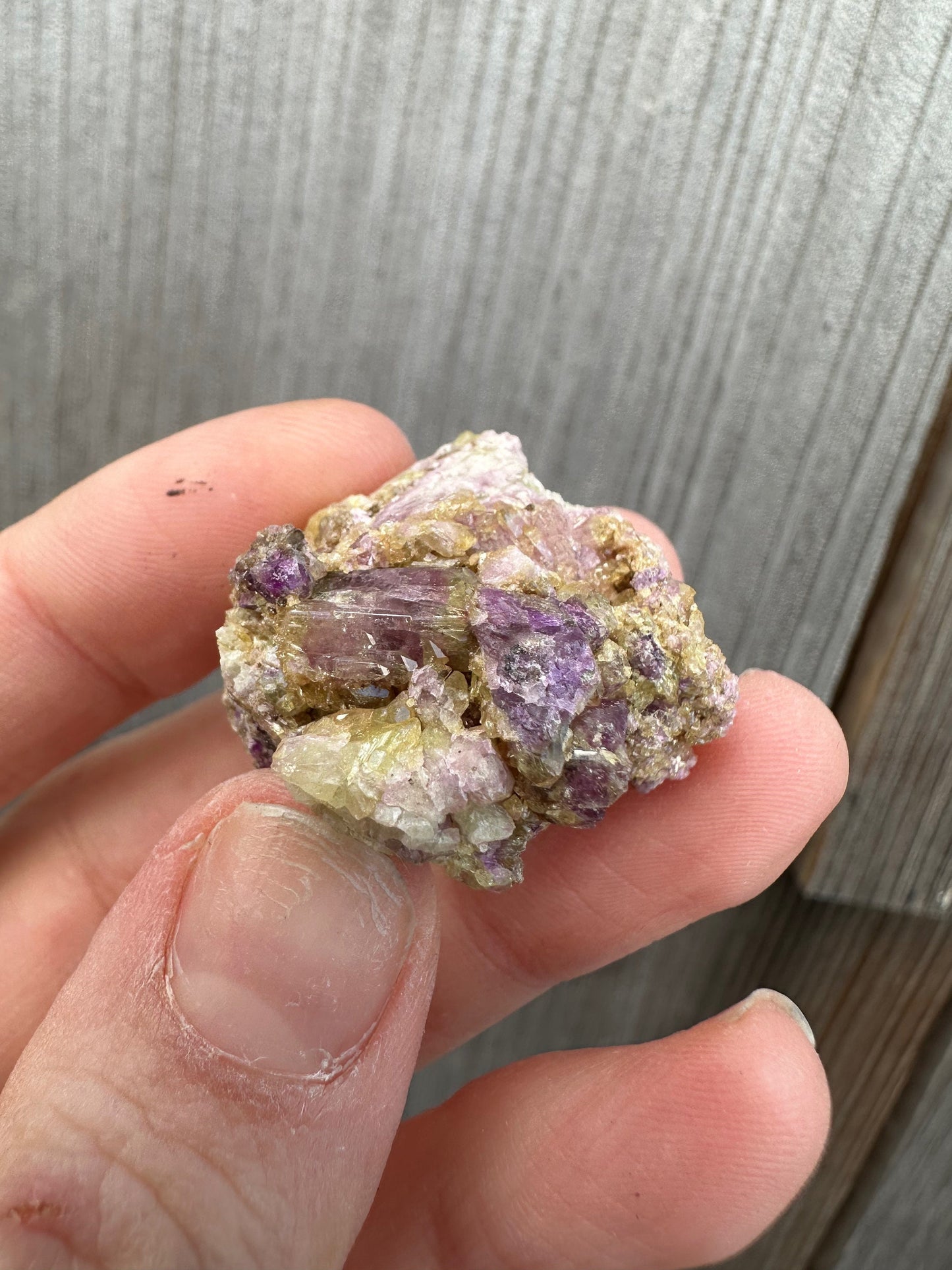 Bicolor Vesuvianite Crystal Cluster from Jeffrey Mine Canada