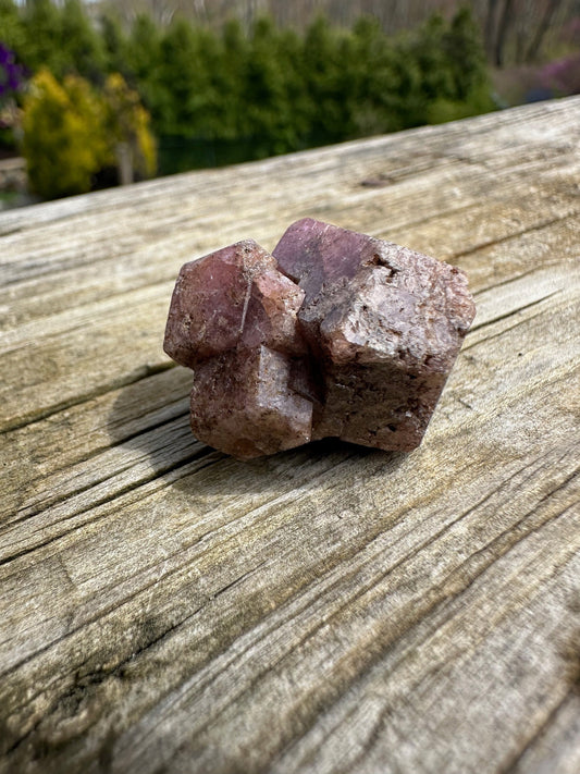 Pink Grossular Garnet Cluster from Xalostoc, Mexico