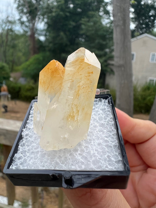 Halloysite in Quartz from Colombia