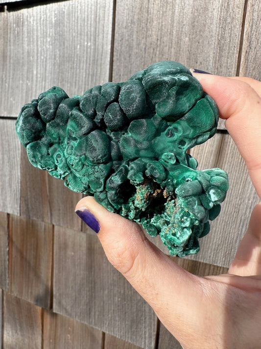 Velvetty Botryoidal Malachite from China