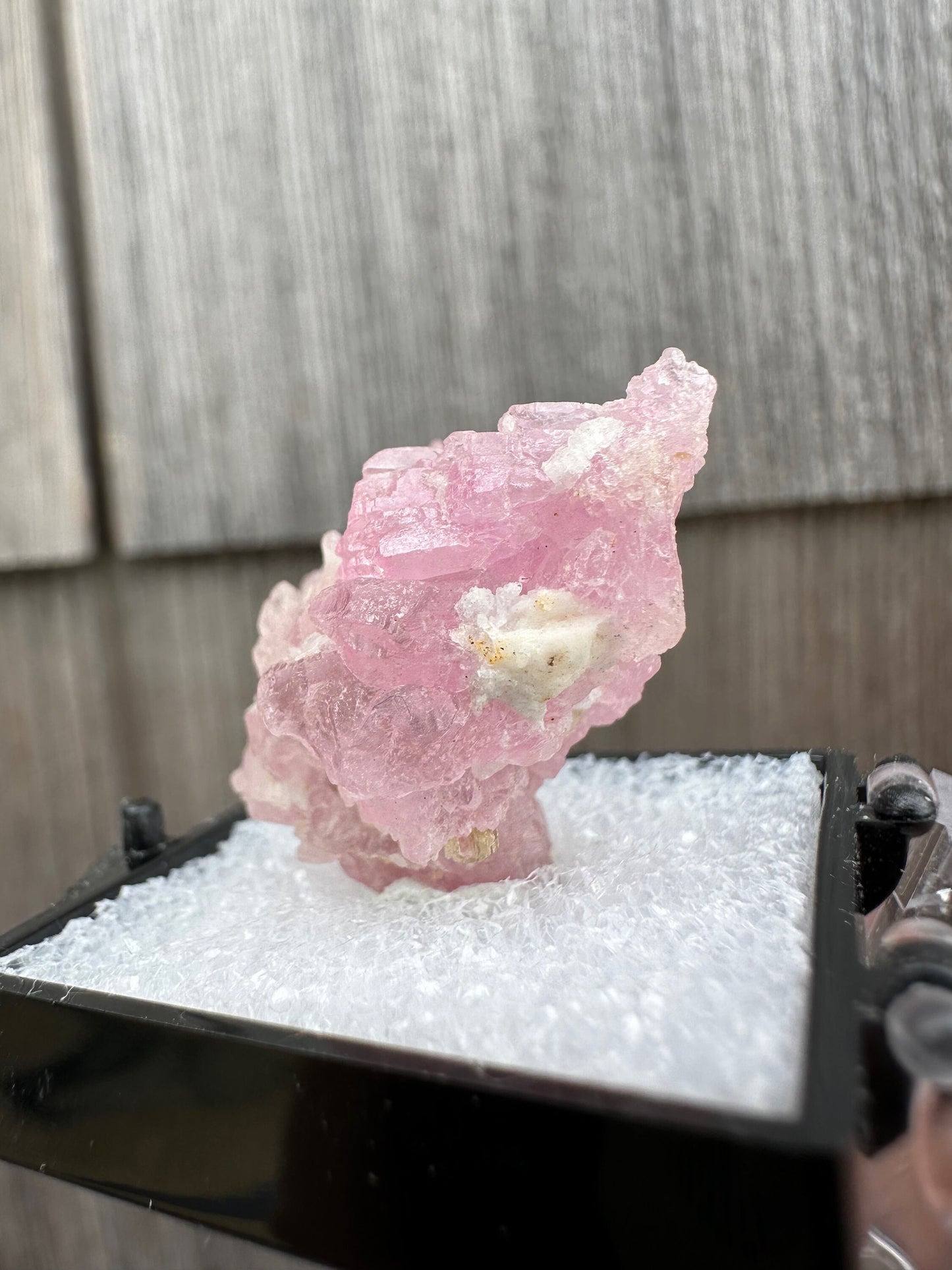 Elestial Rose Quartz Cluster from Brazil
