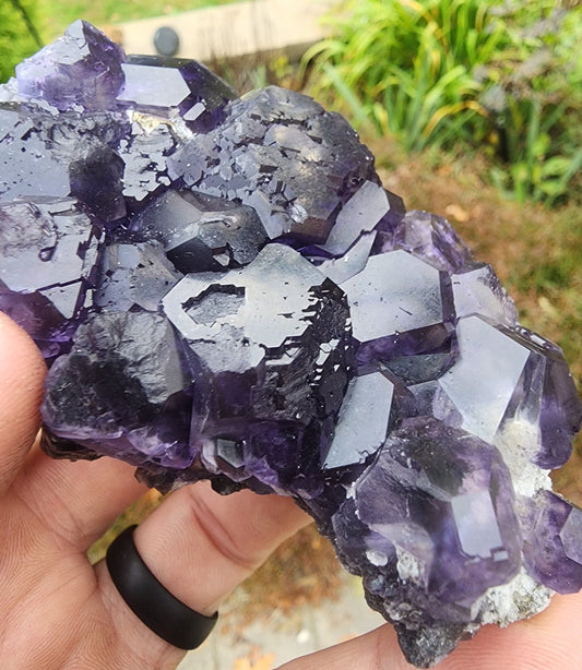 Purple Blue "Tanzanite" Fluorite from Xia Yang Mine China