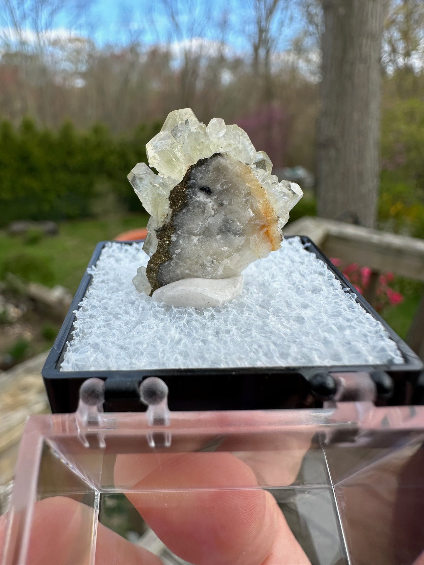 Calcite with Chalcopyrite on Matrix from China