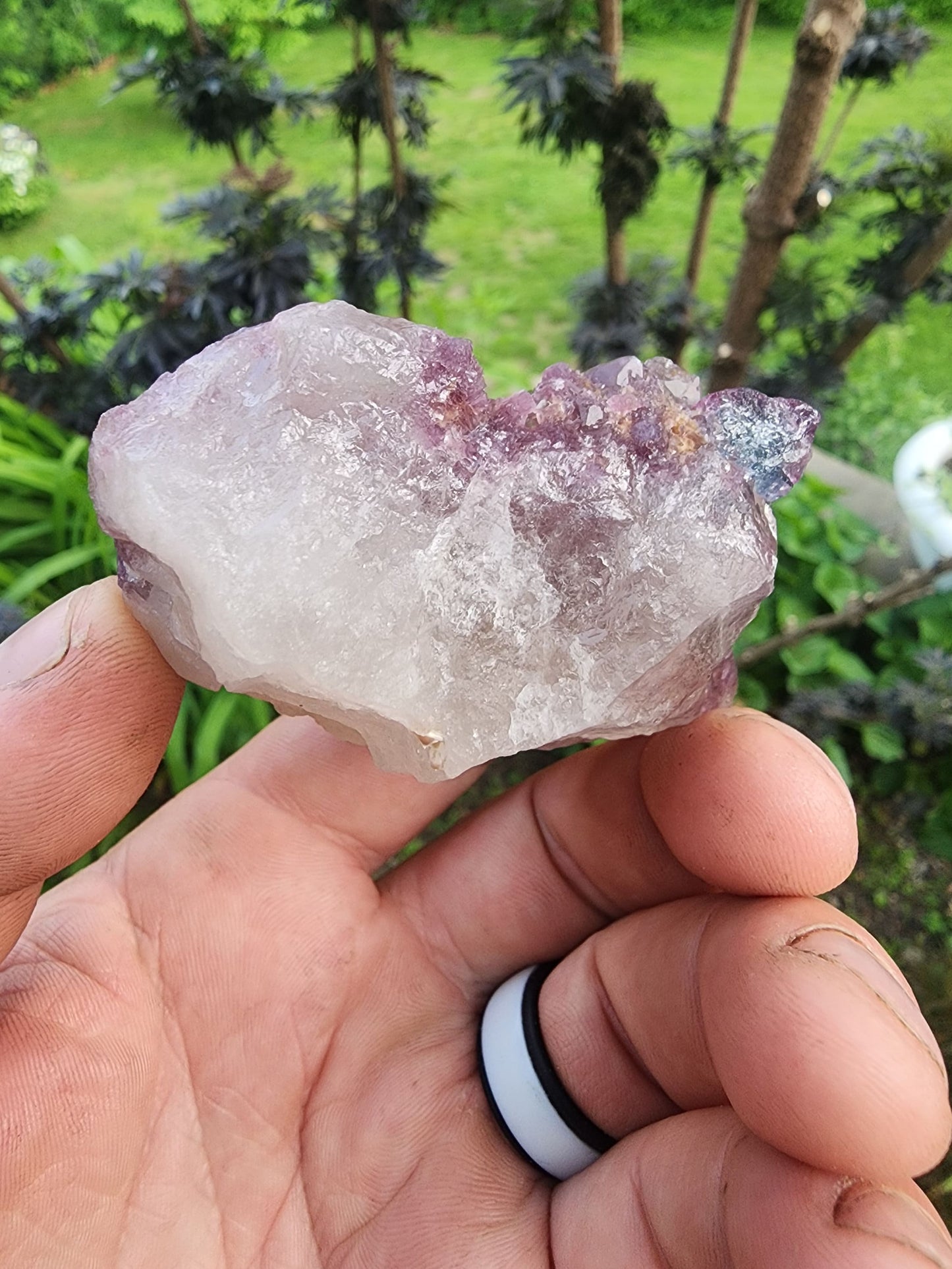 Tourmaline with Lepidolite in Quartz from Minas Gerais, Brazil