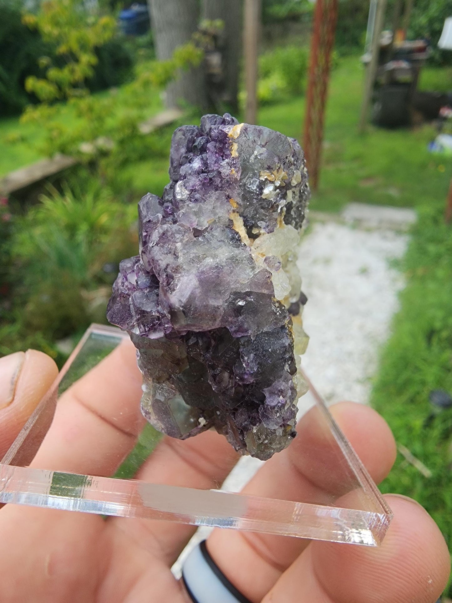 Fluorite w/ Goshenite from Erongo, Namibia