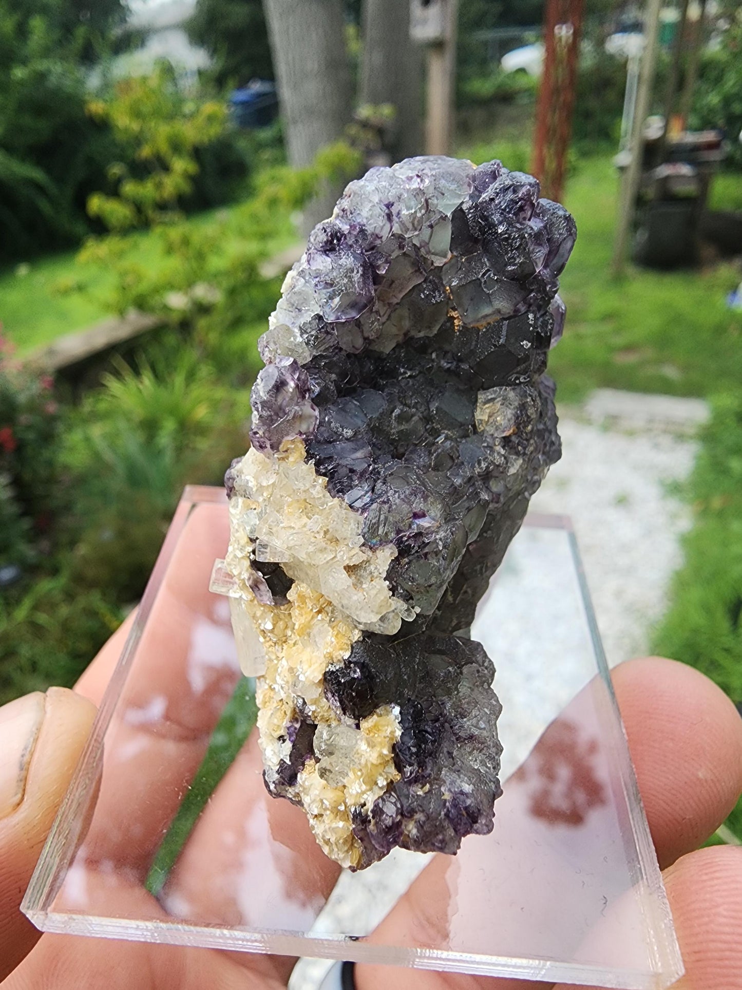 Fluorite w/ Goshenite from Erongo, Namibia