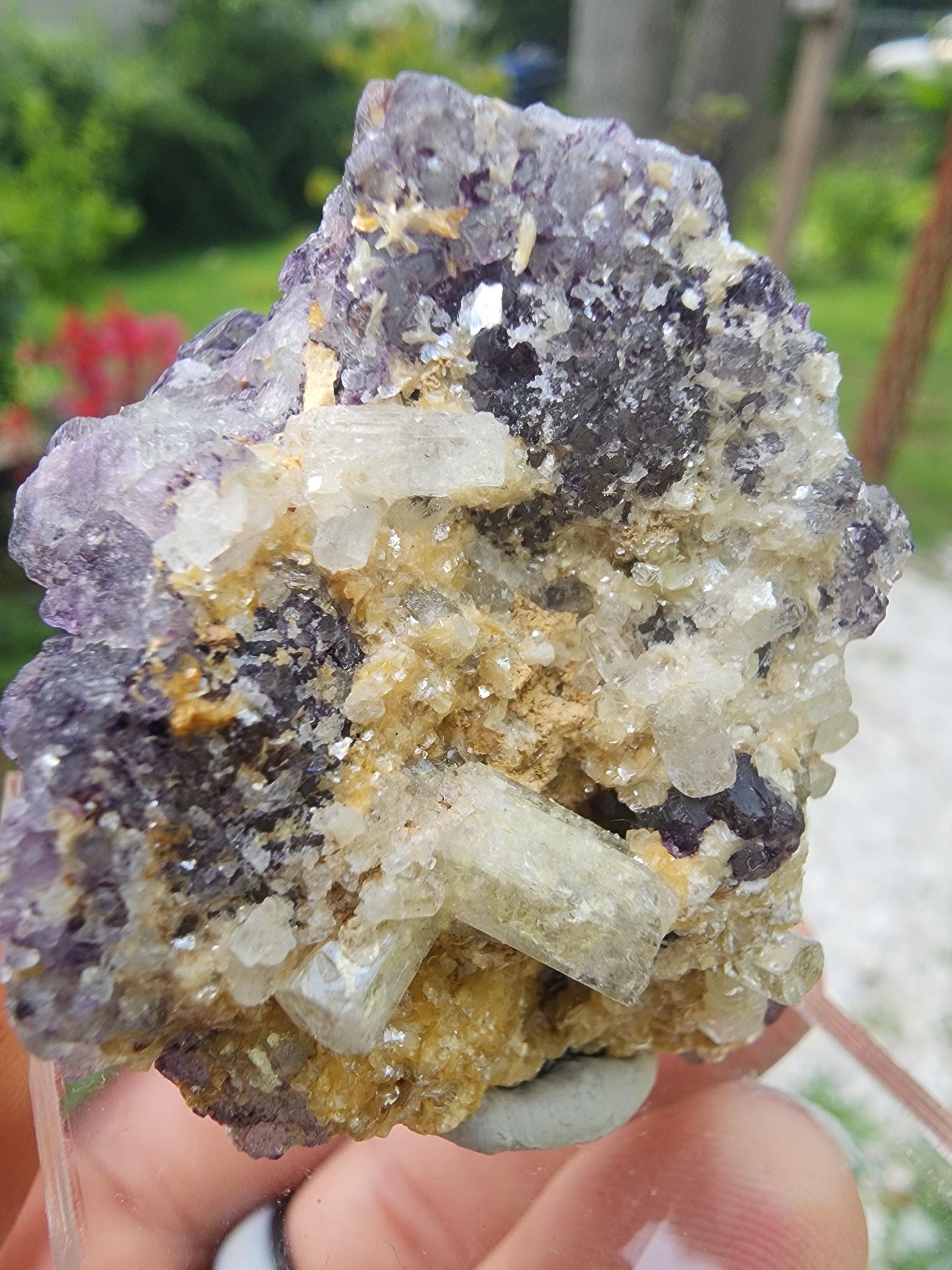 Fluorite w/ Goshenite from Erongo, Namibia