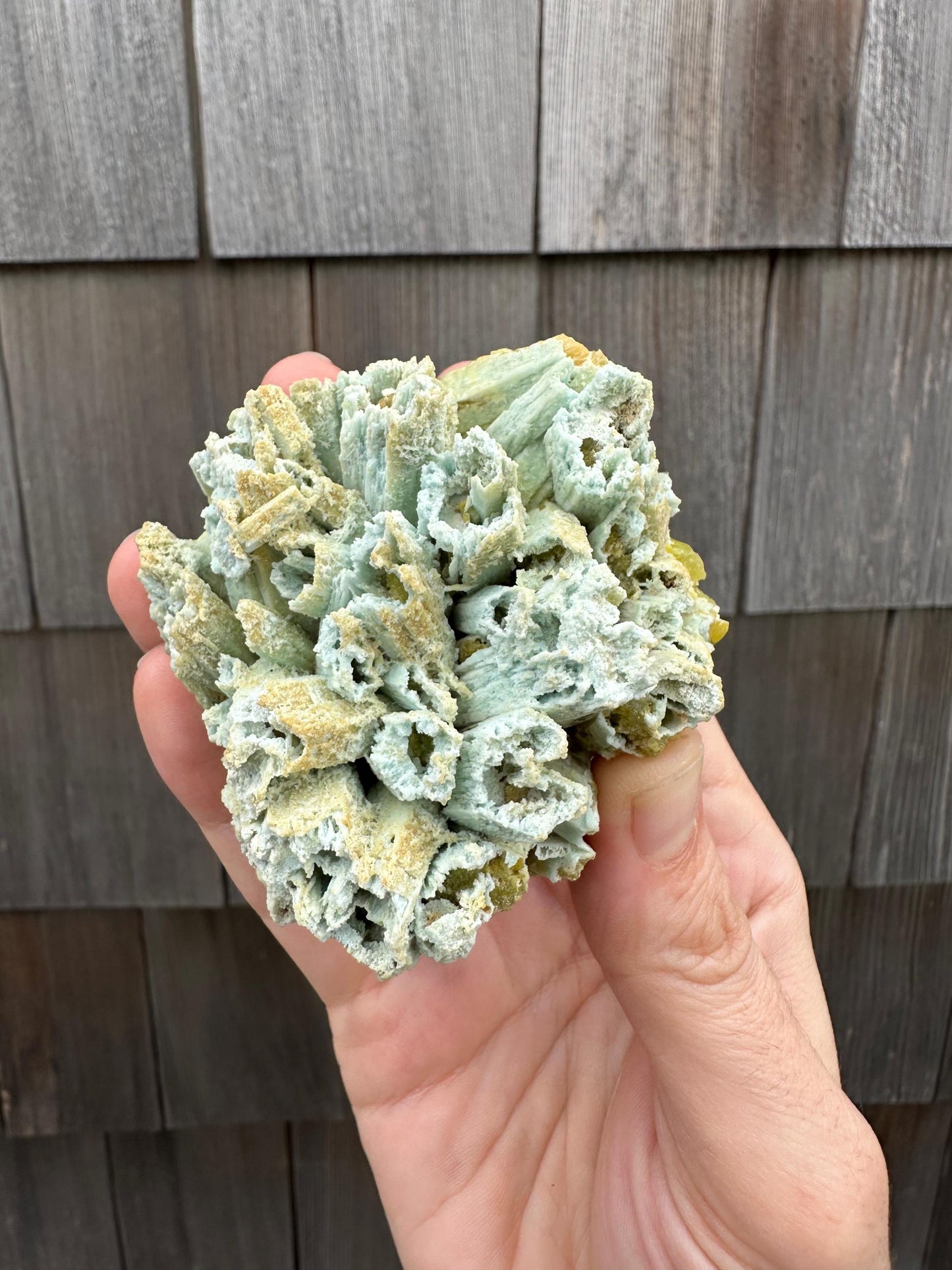 Plumbogummite Pseudomorph after Pyromorphite from China