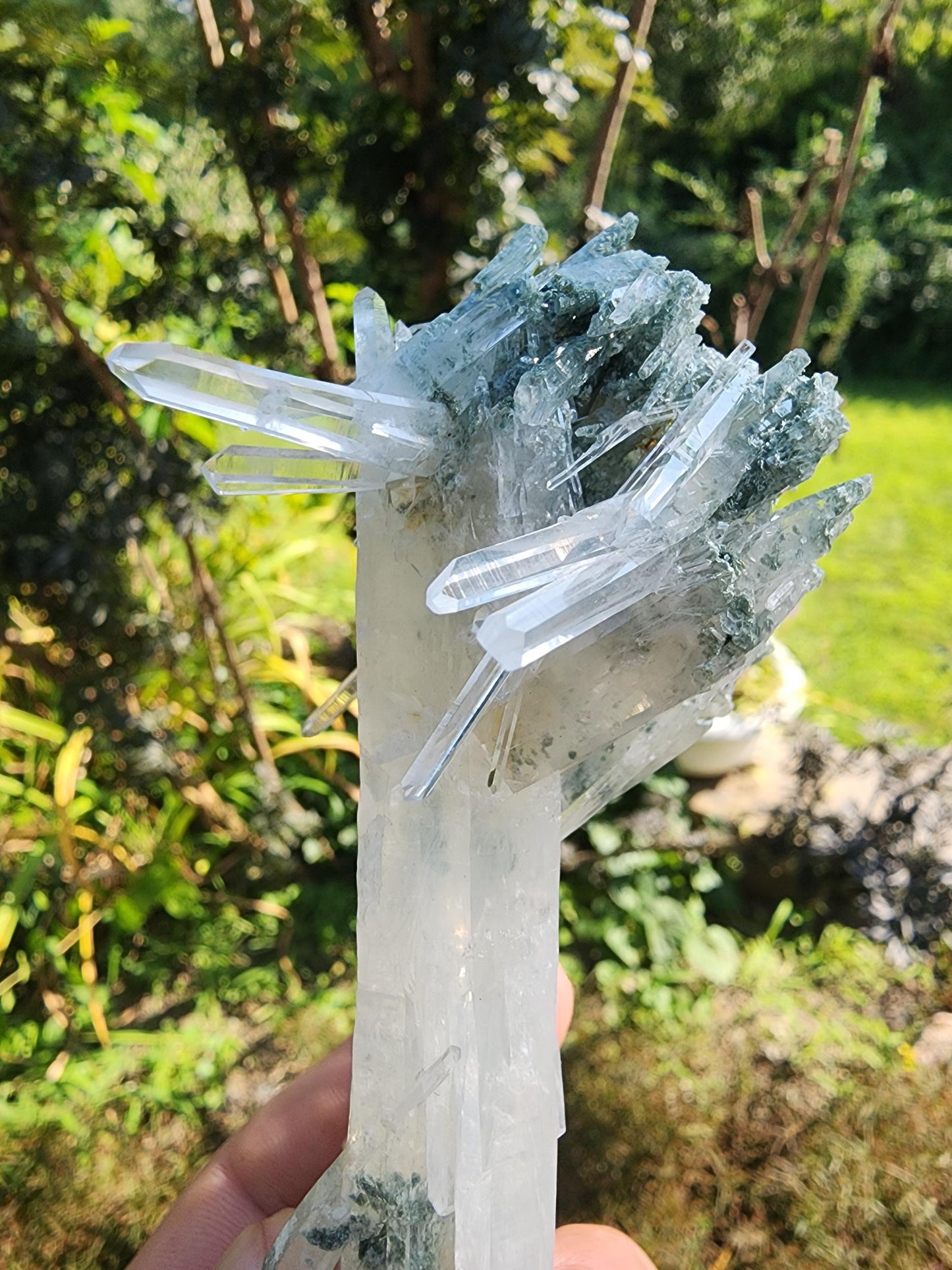Quartz with Chlorite from Santander, Colombia