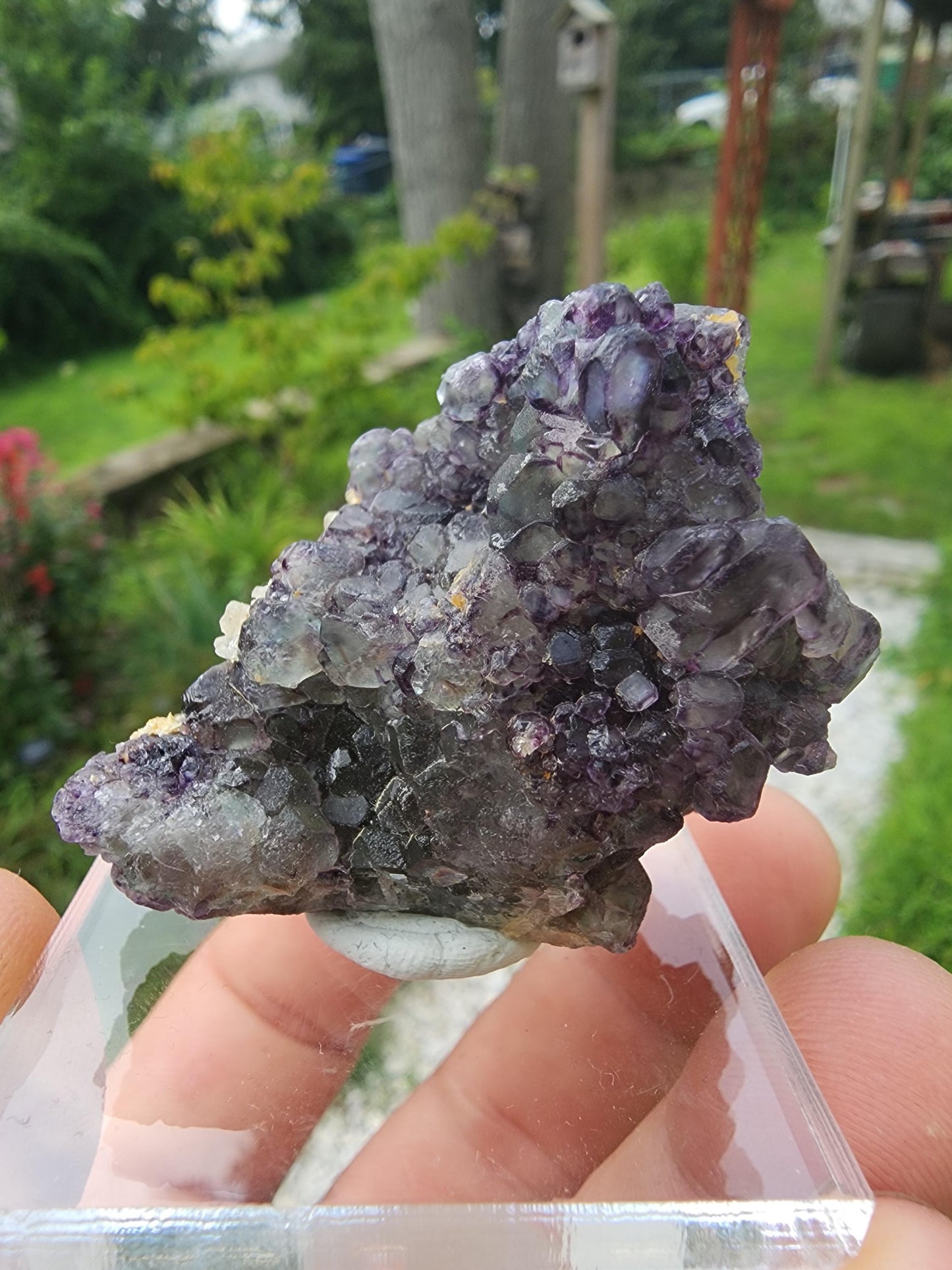 Fluorite w/ Goshenite from Erongo, Namibia