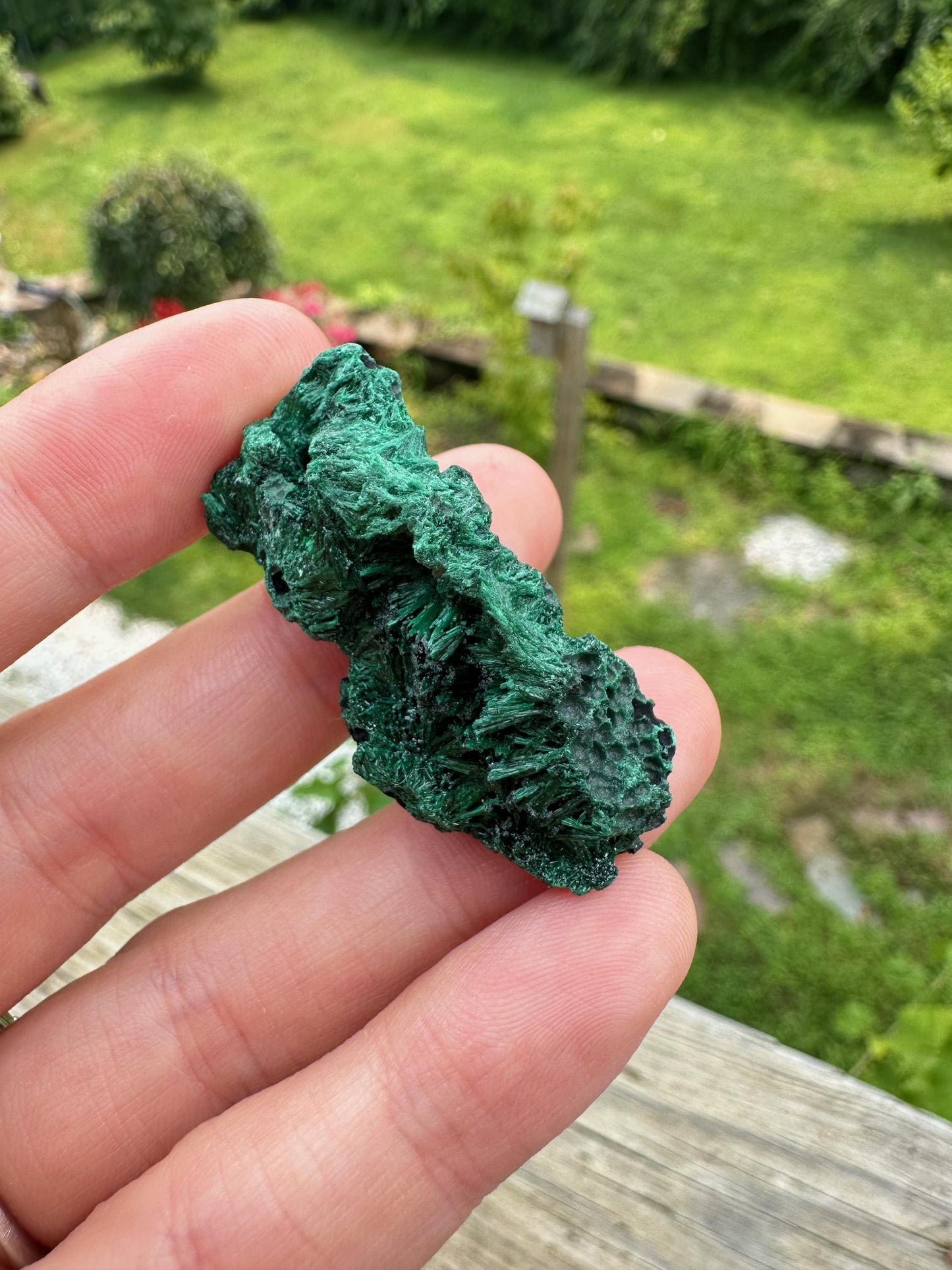 Fibrous Malachite from Shilu Mine, Yangchun, China
