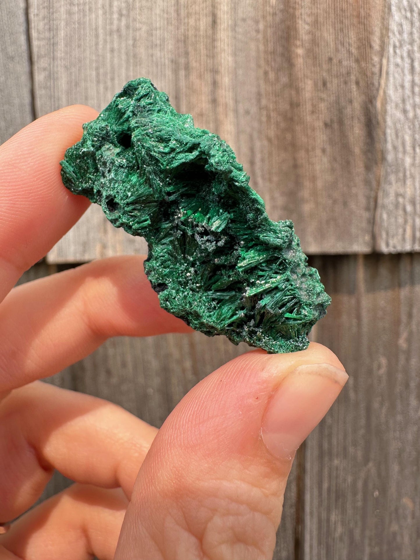 Fibrous Malachite from Shilu Mine, Yangchun, China