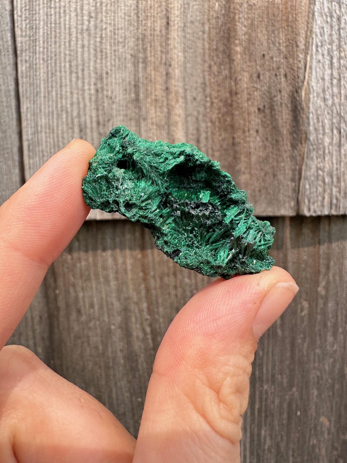 Fibrous Malachite from Shilu Mine, Yangchun, China