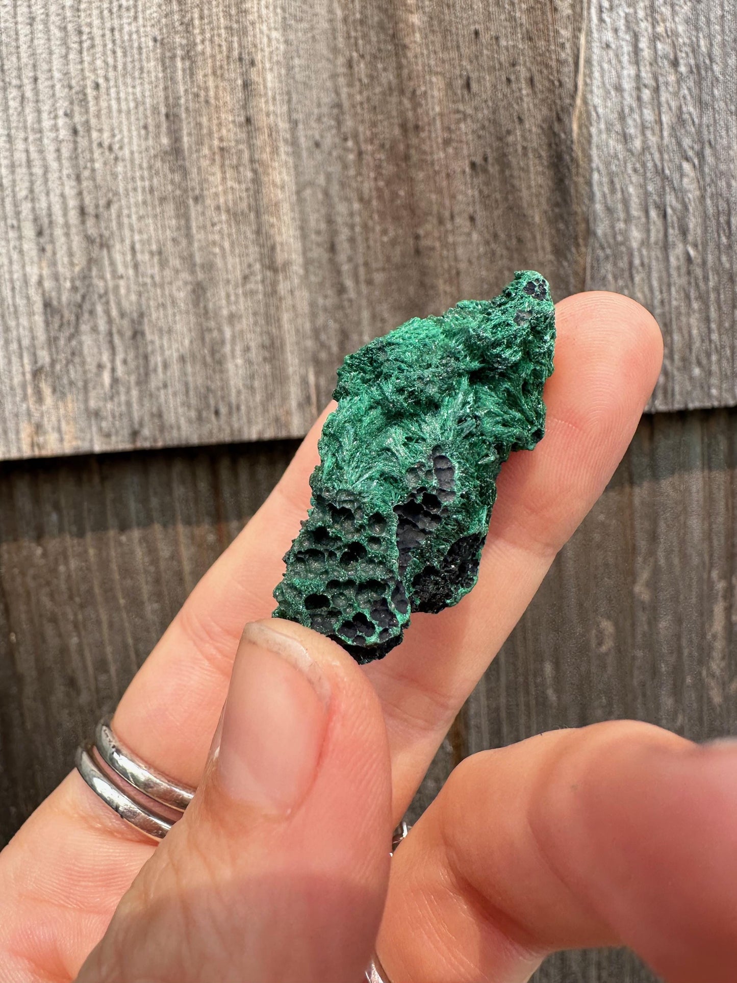 Fibrous Malachite from Shilu Mine, Yangchun, China