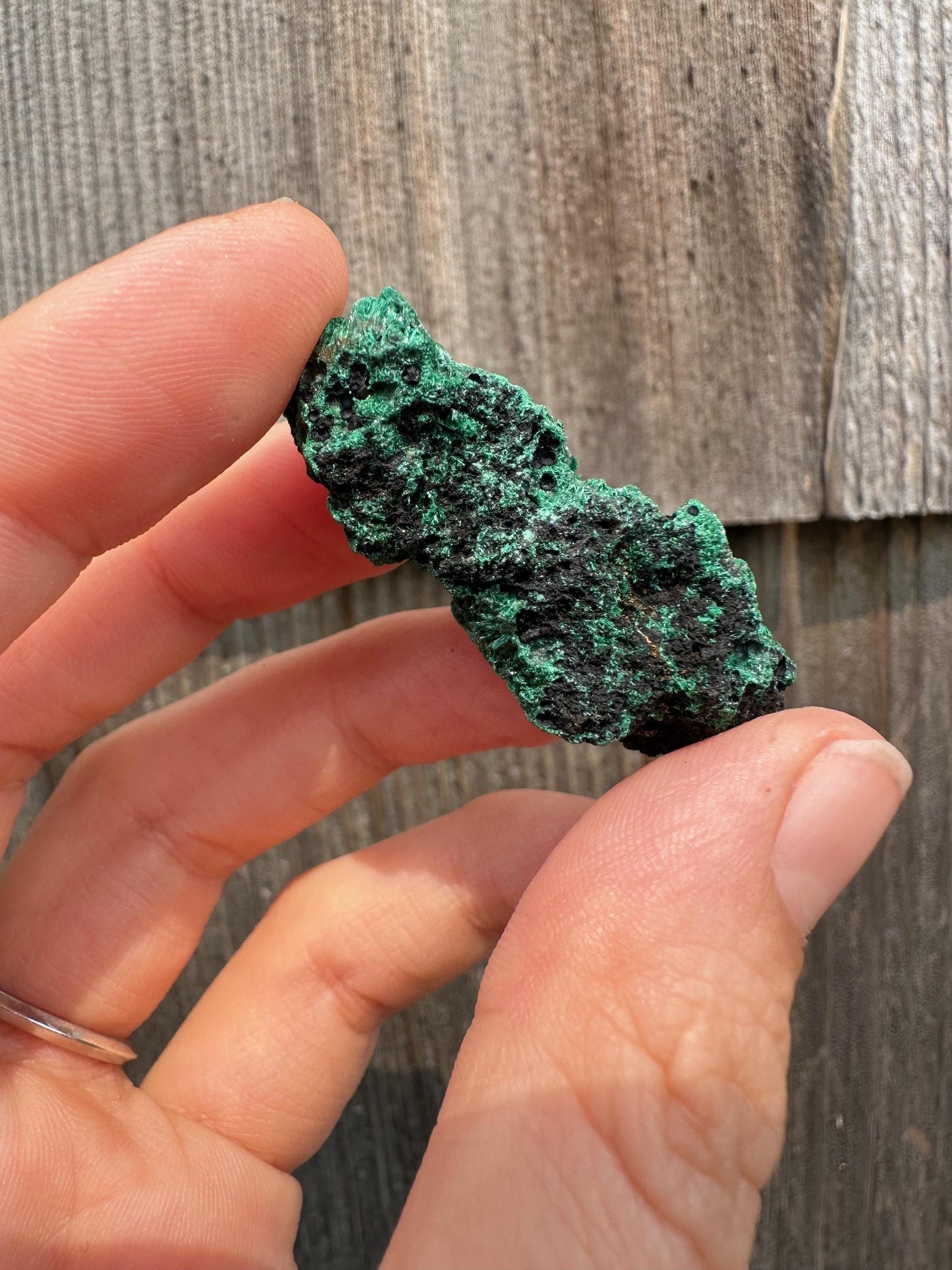 Fibrous Malachite from Shilu Mine, Yangchun, China