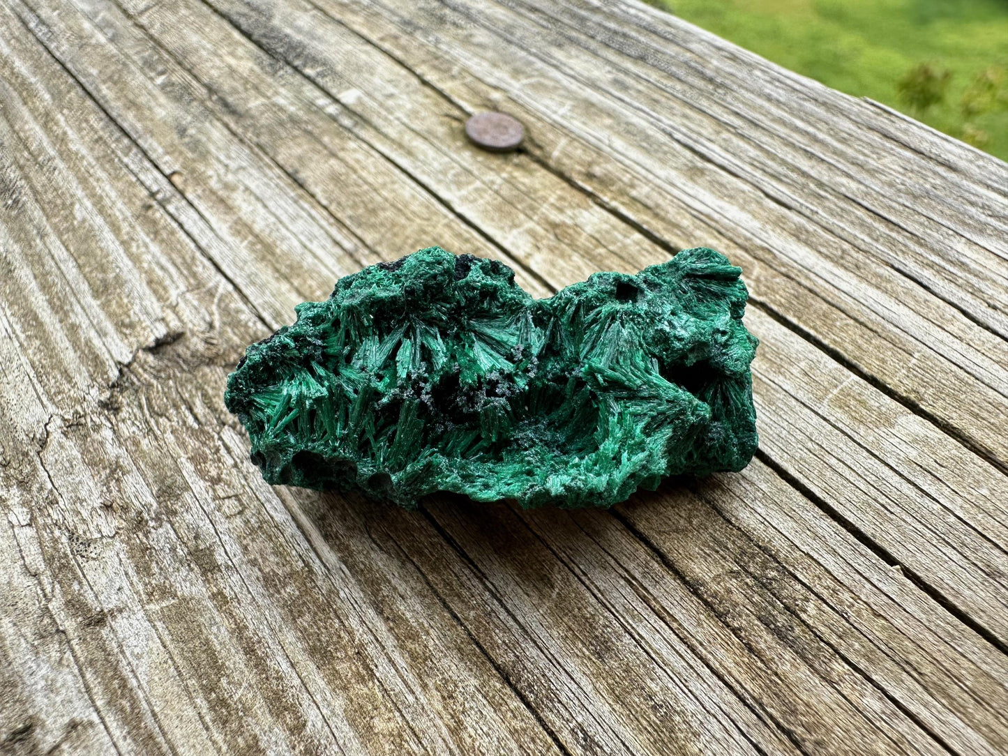 Fibrous Malachite from Shilu Mine, Yangchun, China