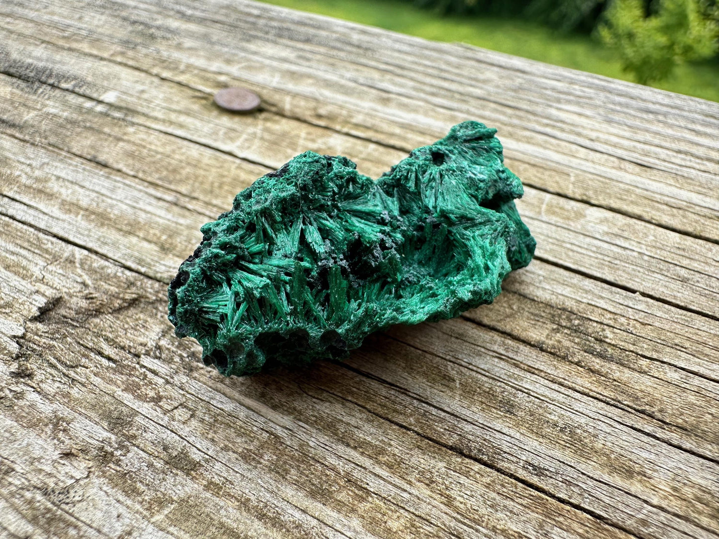 Fibrous Malachite from Shilu Mine, Yangchun, China