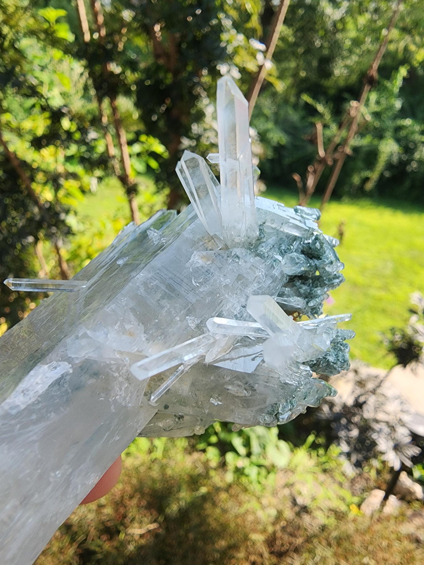 Quartz with Chlorite from Santander, Colombia
