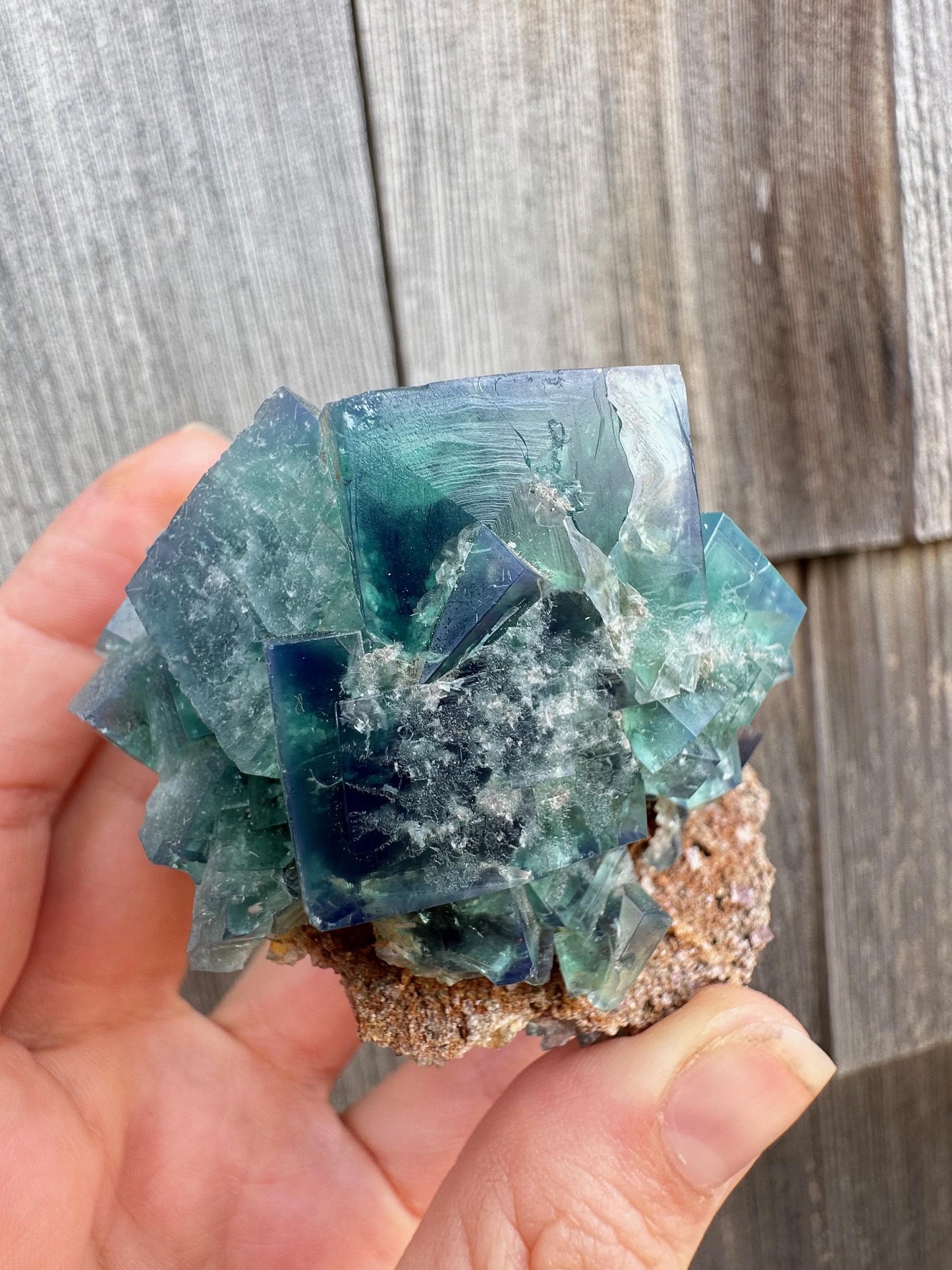 Diana Maria Color Change Fluorite on Matrix from UK