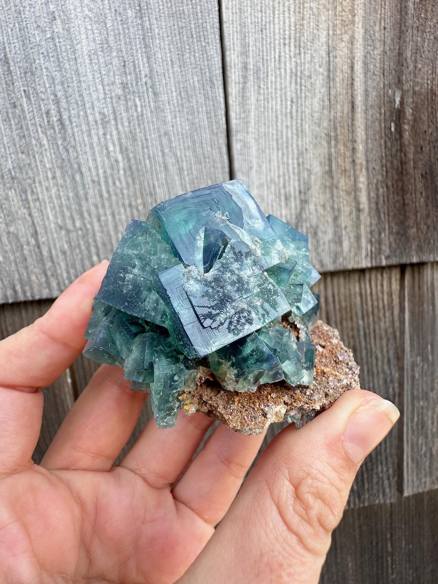 Diana Maria Color Change Fluorite on Matrix from UK