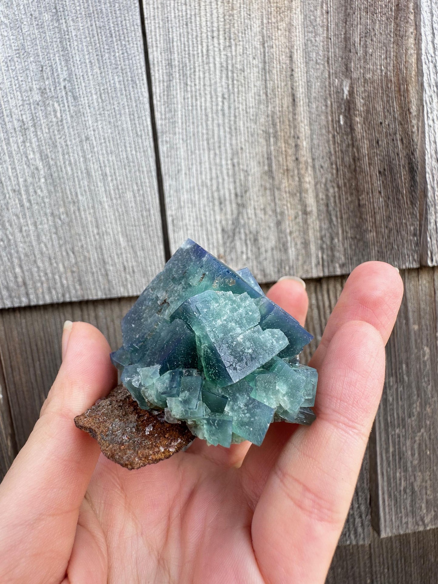 Diana Maria Color Change Fluorite on Matrix from UK