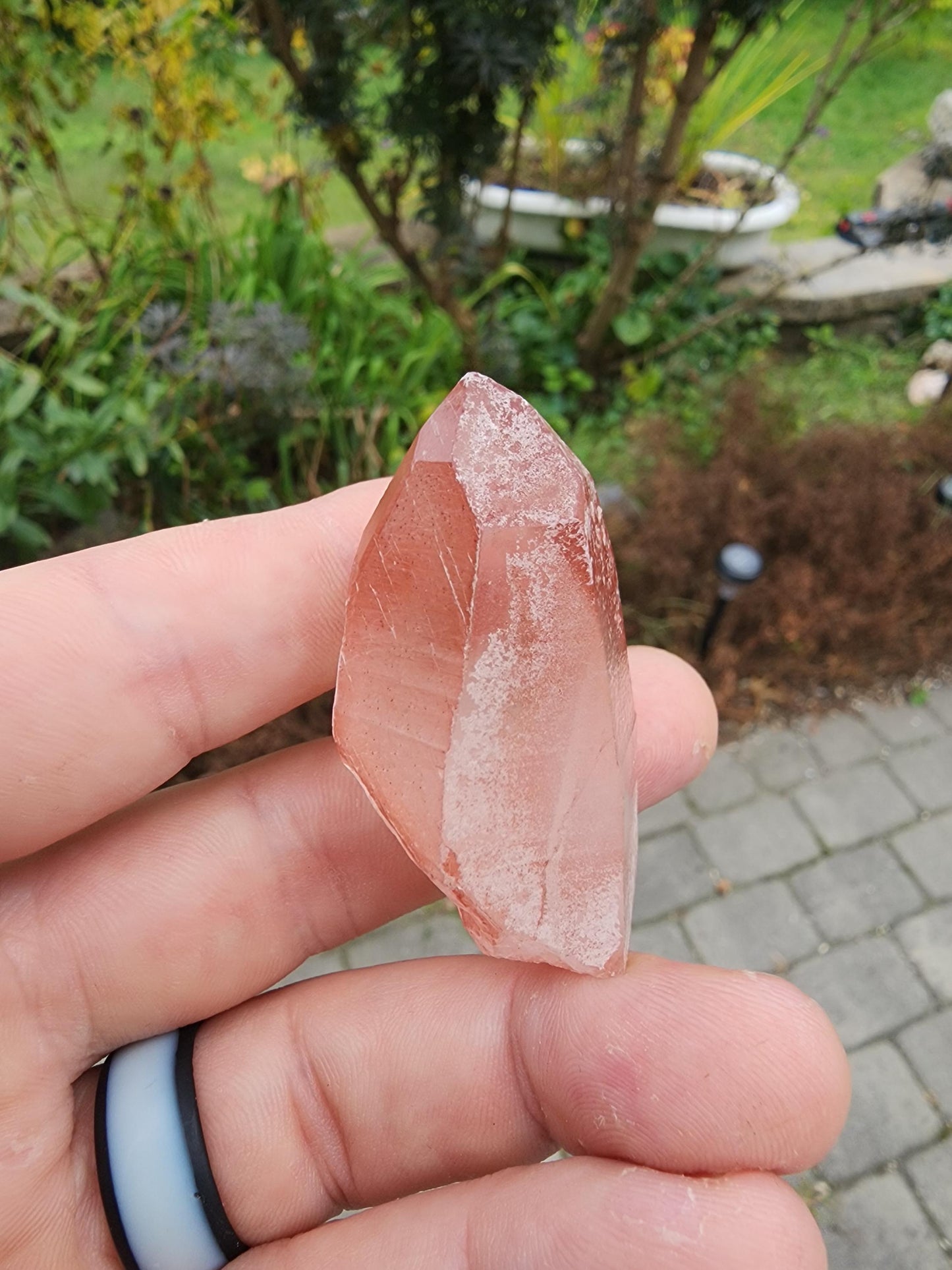 Quartz var. Pink Lemurian Crystal from Brazil