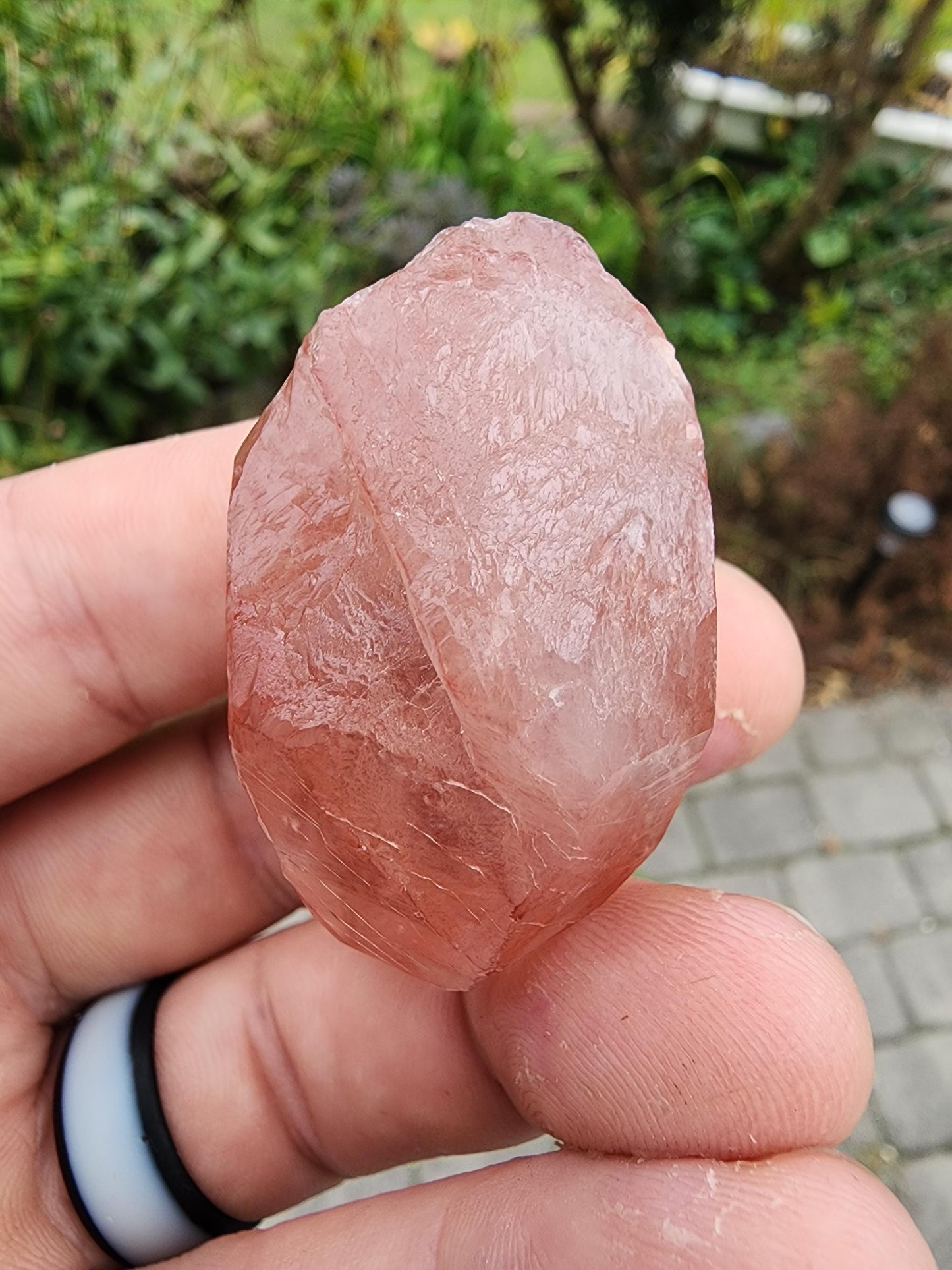 Quartz var. Pink Lemurian Crystal from Brazil
