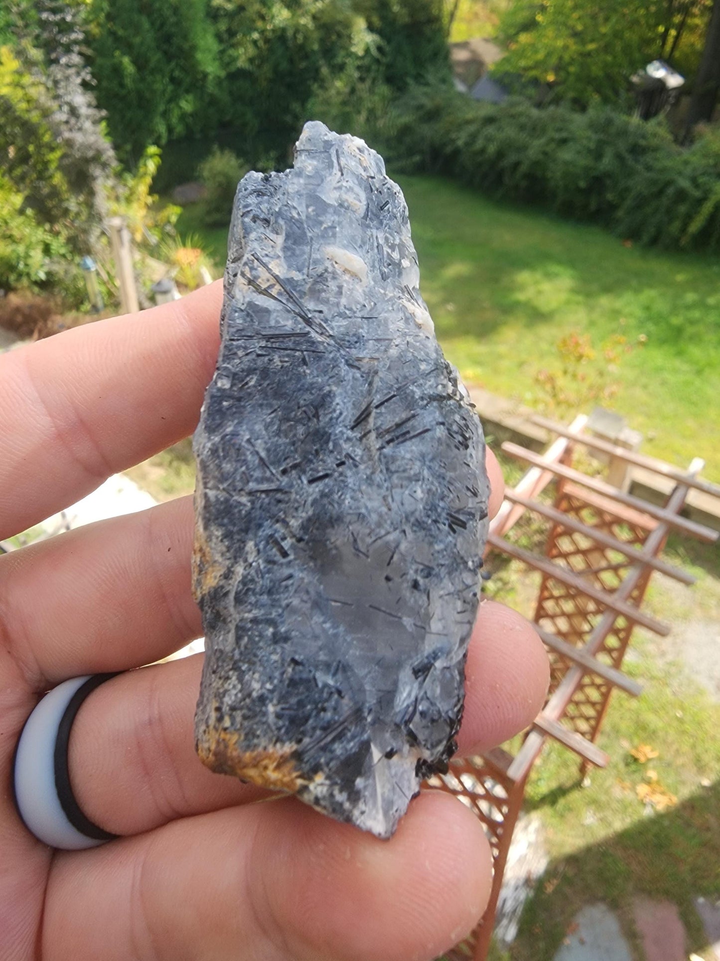 Tourmaline var. Schorl with Quartz Point