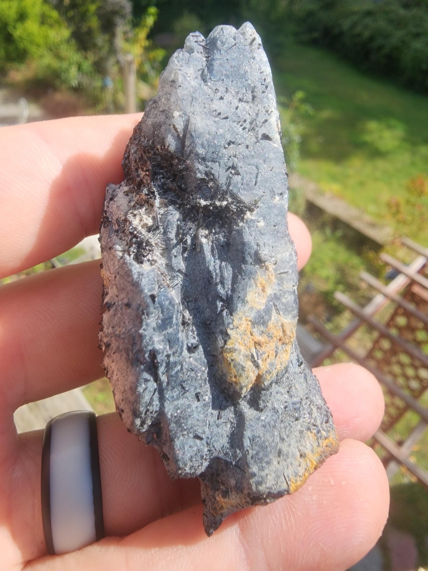 Tourmaline var. Schorl with Quartz Point