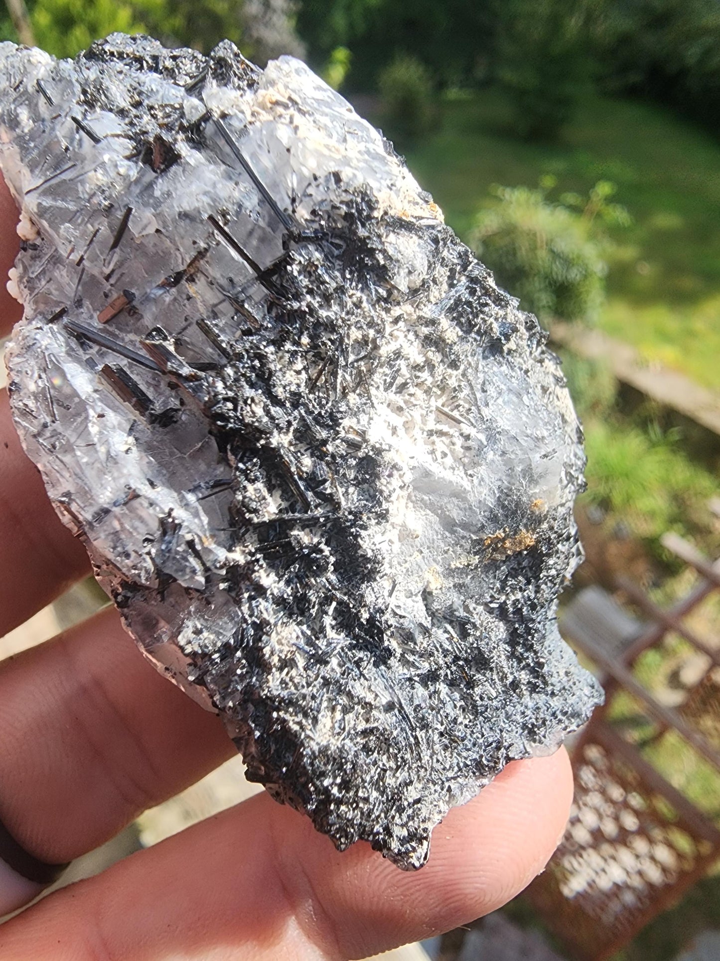 Tourmaline var. Schorl with Quartz Point