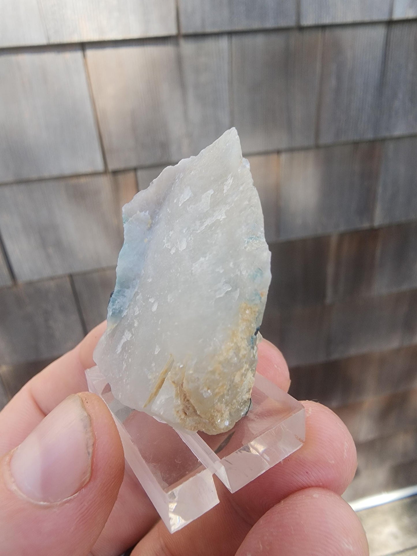 Tourmaline var. "T" Indicolite in Quartz from Minas Gerais, Brazil