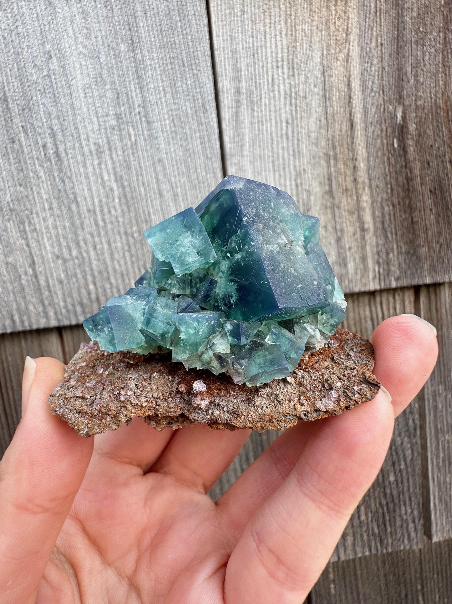 Diana Maria Color Change Fluorite on Matrix from UK