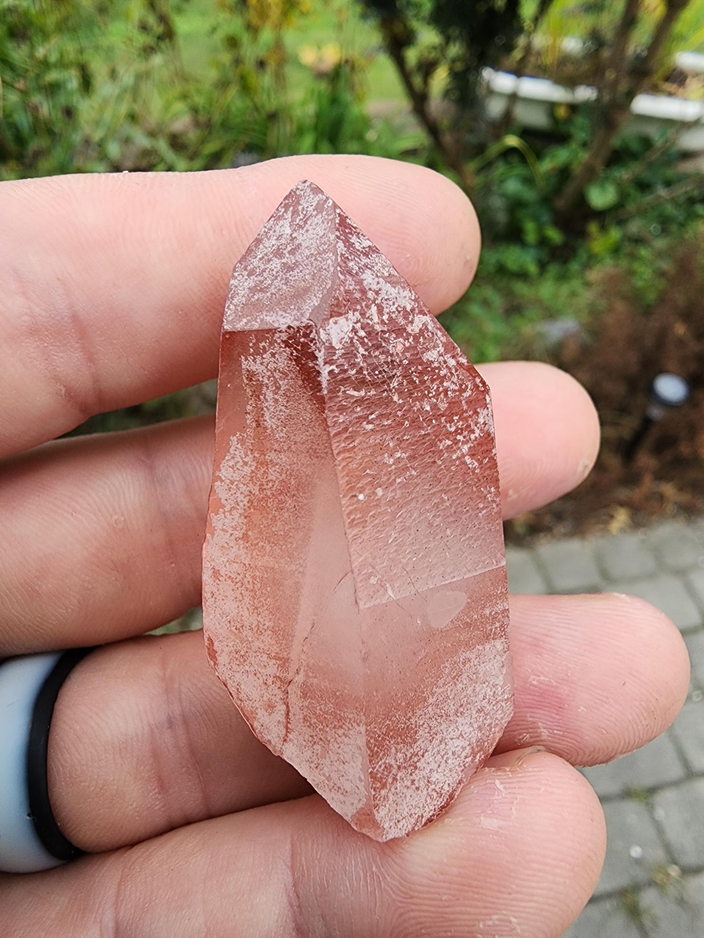 Quartz var. Pink Lemurian Crystal from Brazil