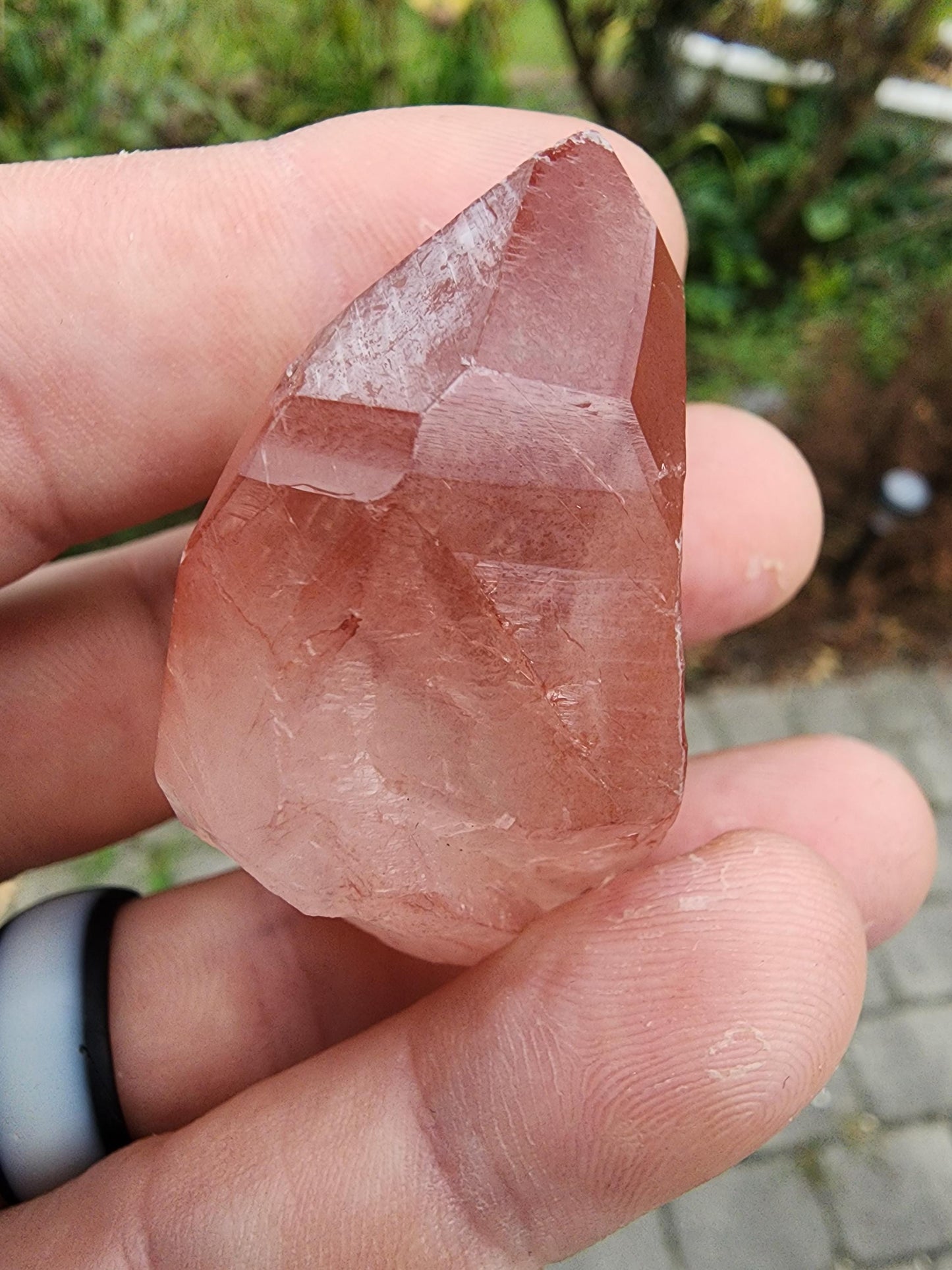 Quartz var. Pink Lemurian Crystal from Brazil