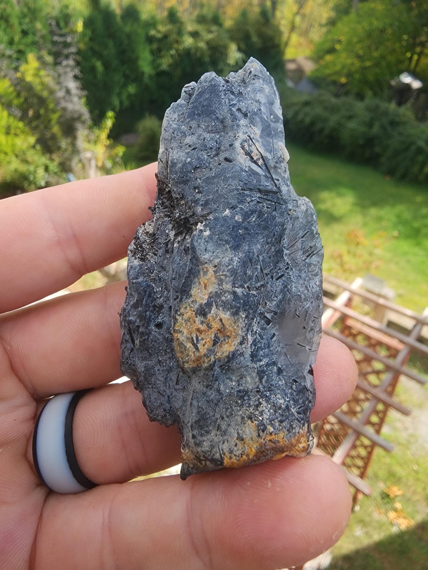 Tourmaline var. Schorl with Quartz Point