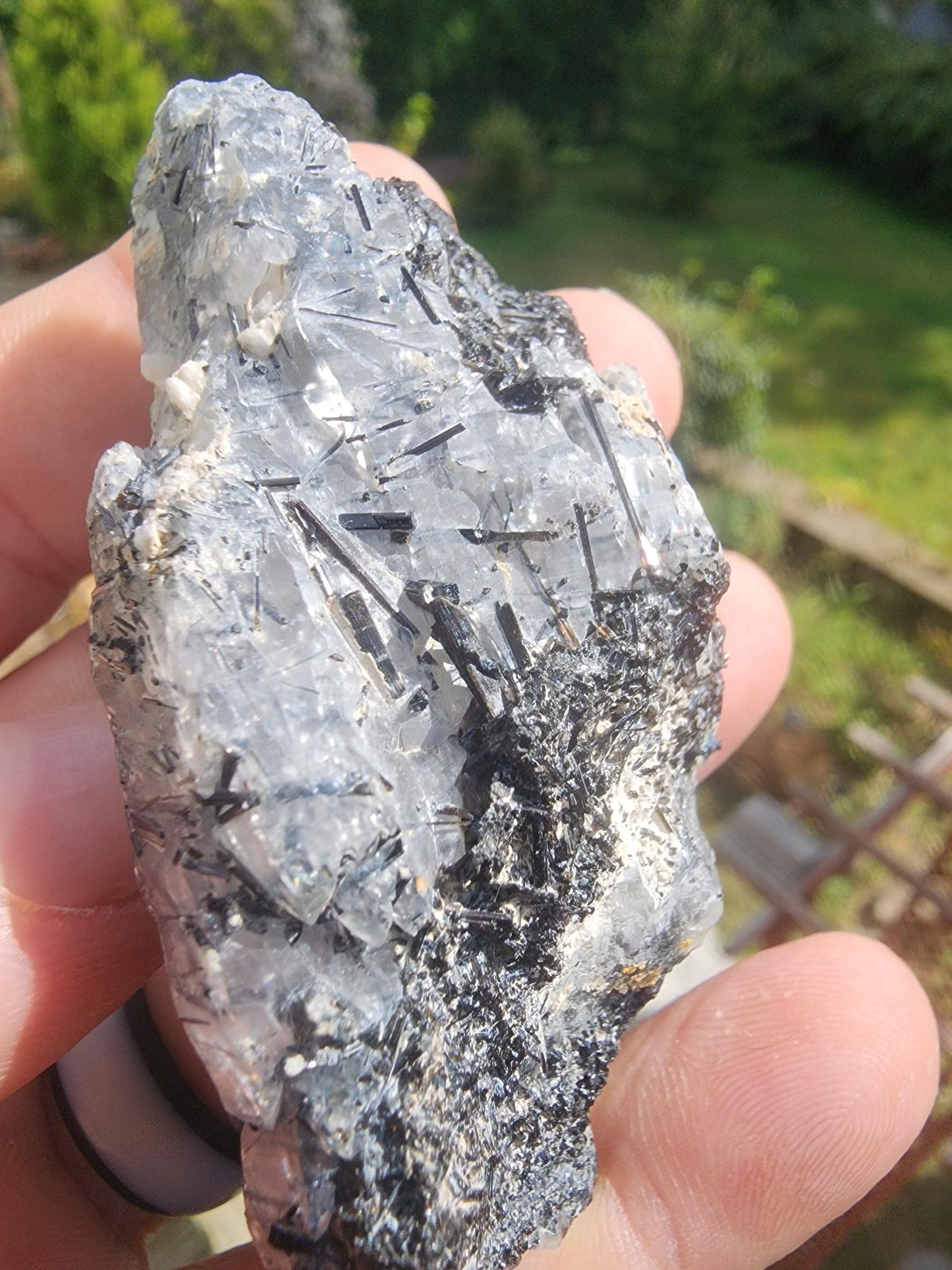 Tourmaline var. Schorl with Quartz Point