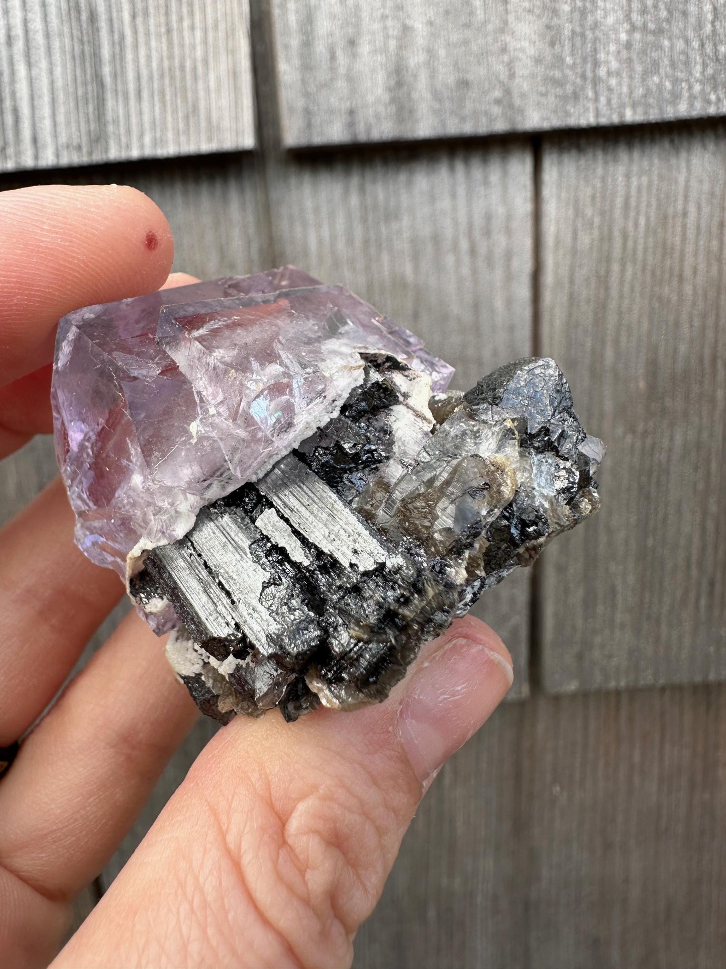 Yaogangxian Fluorite with Ferberite from China