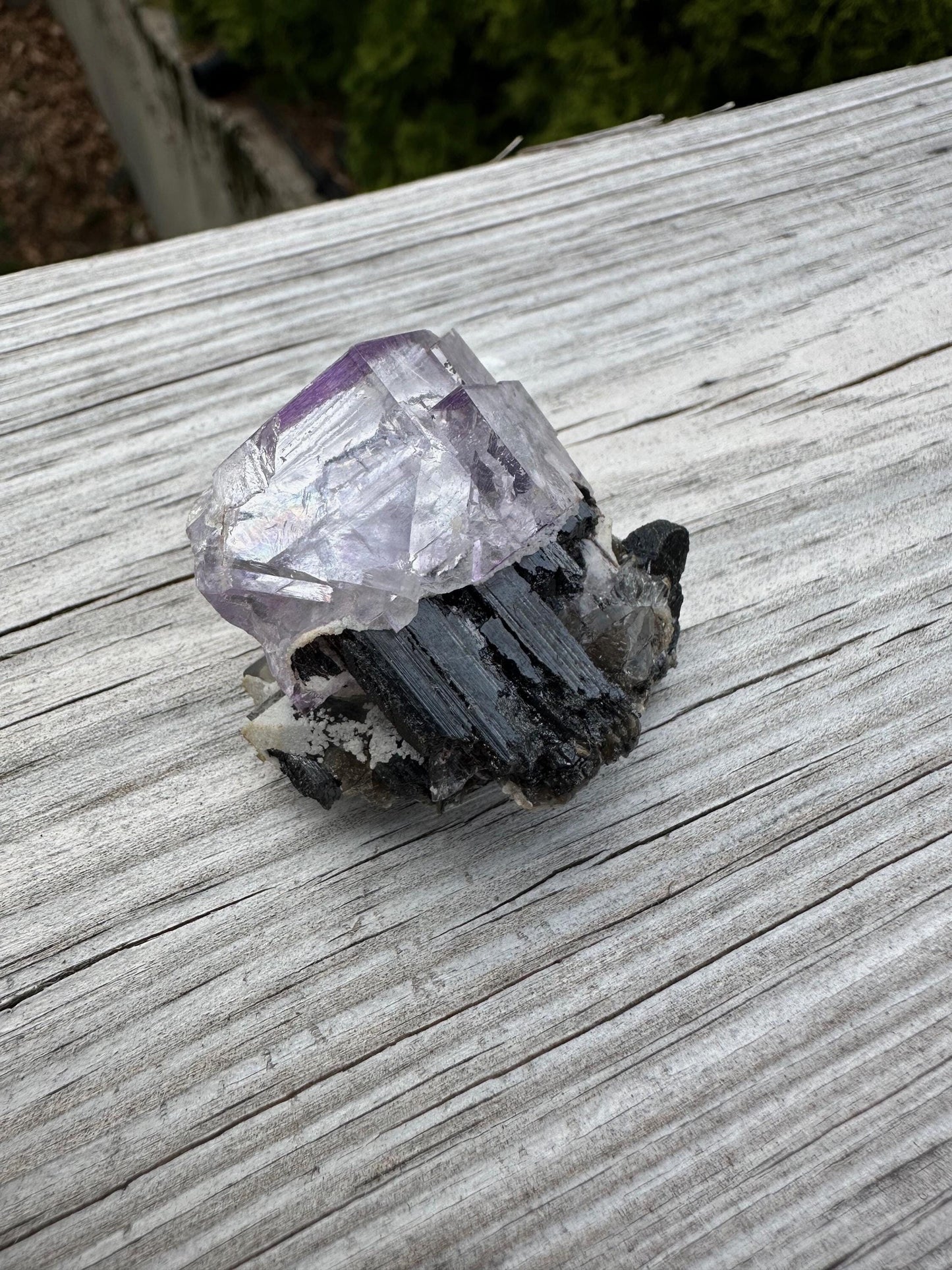 Yaogangxian Fluorite with Ferberite from China