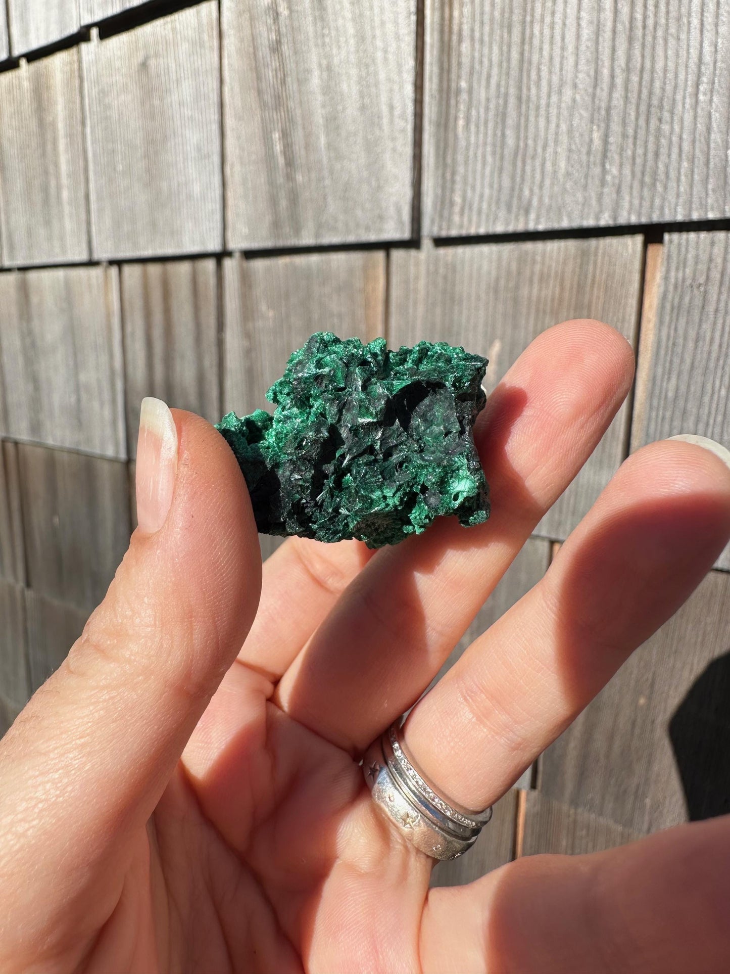 Velvet Malachite Cluster from Congo, Africa
