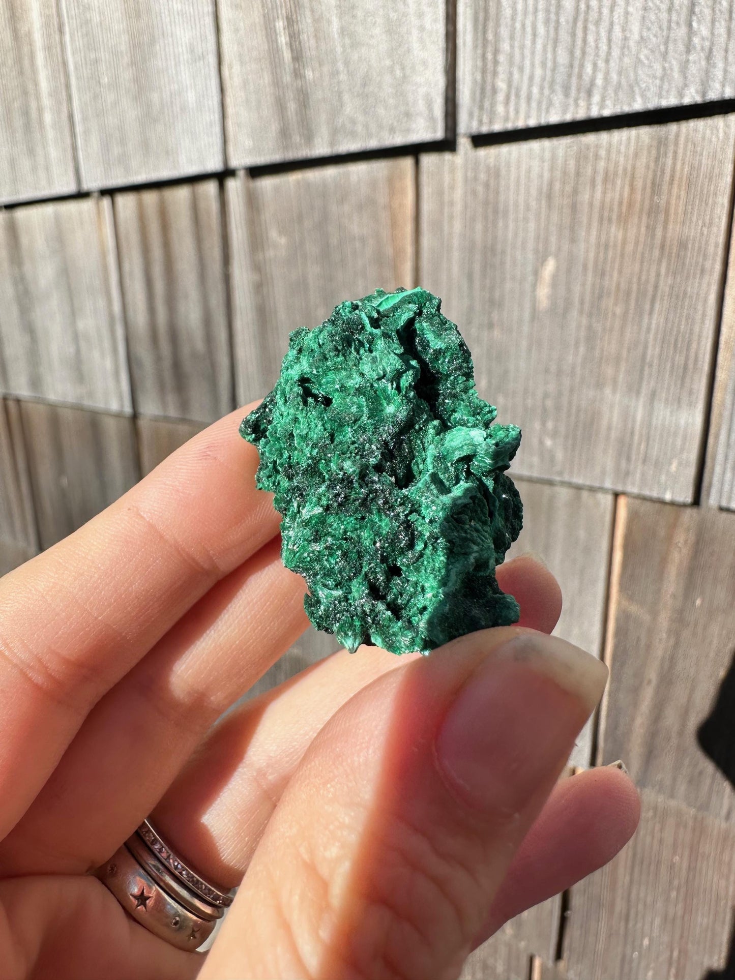 Velvet Malachite Cluster from Congo, Africa