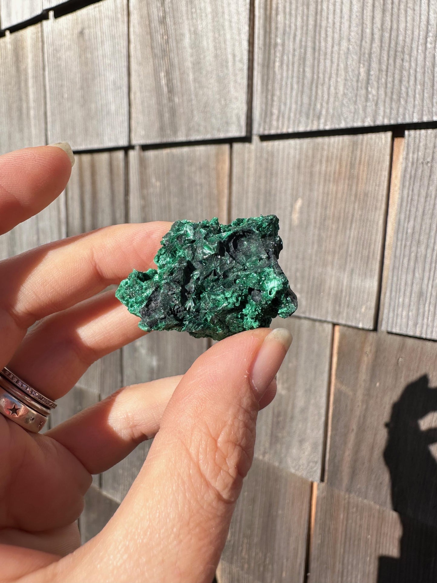 Velvet Malachite Cluster from Congo, Africa