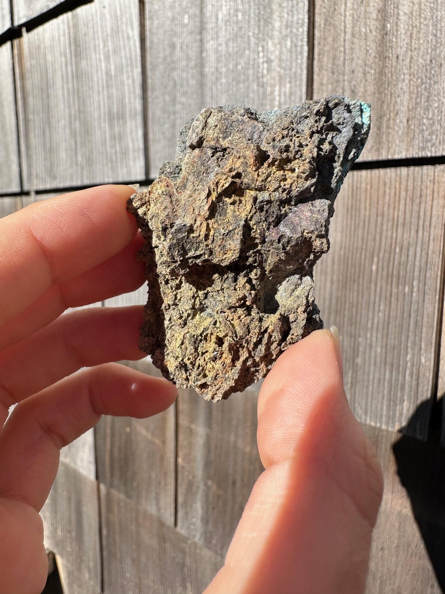 Chrysocolla on Matrix from Planet Mine Arizona USA