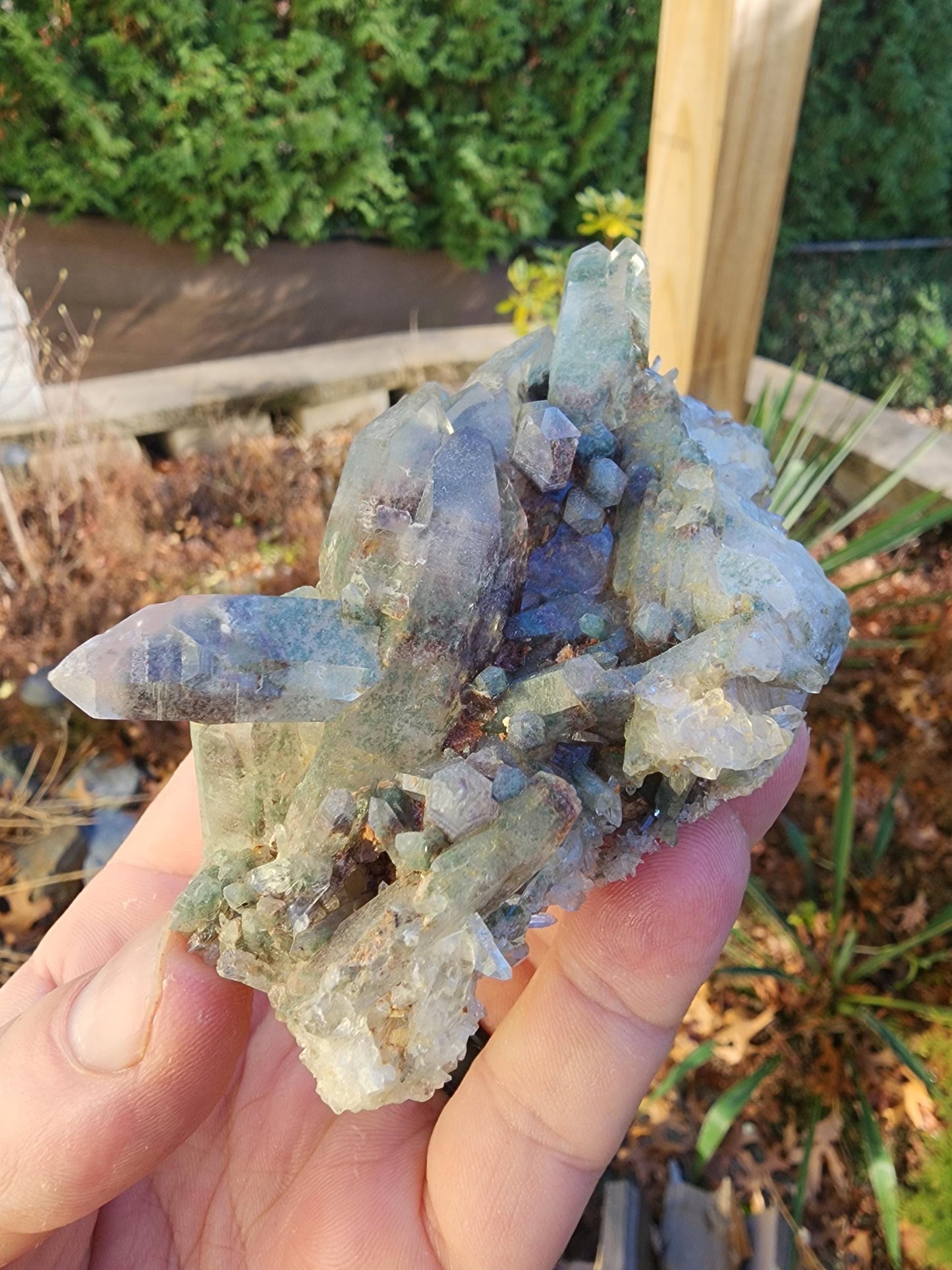Himalayan Phantom Quartz Cluster Kullu Valley, India