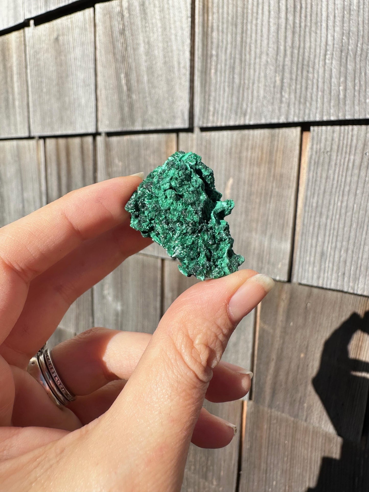 Velvet Malachite Cluster from Congo, Africa