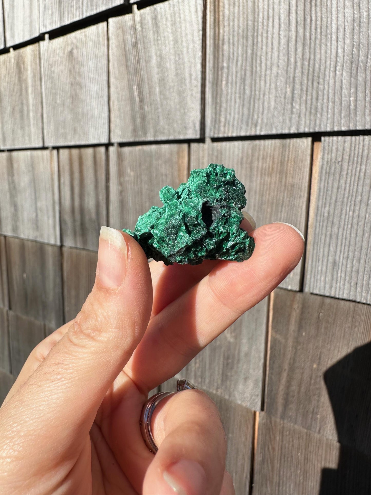 Velvet Malachite Cluster from Congo, Africa