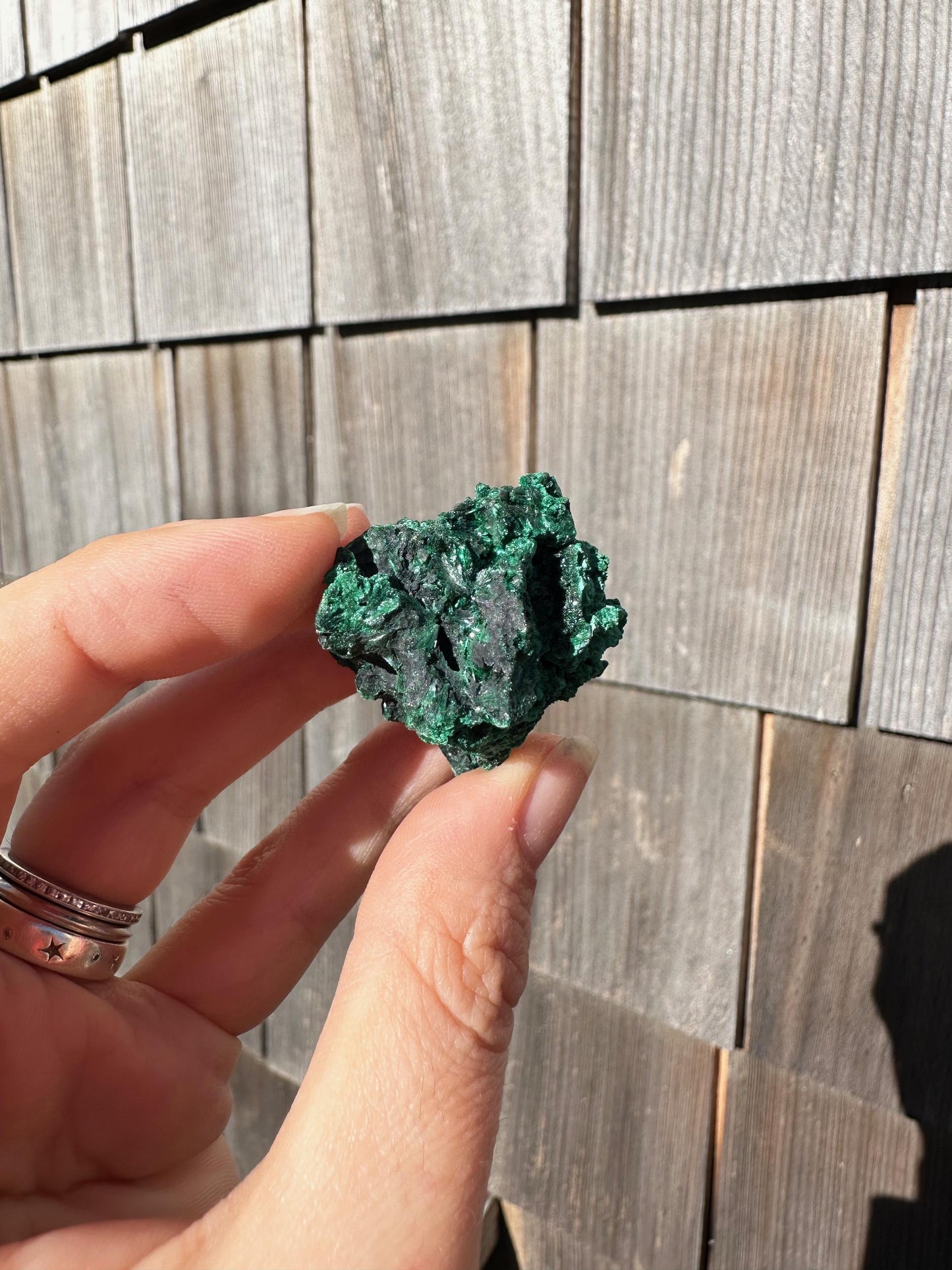Velvet Malachite Cluster from Congo, Africa